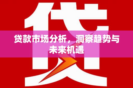 永康贷款市场分析，洞察趋势与未来机遇