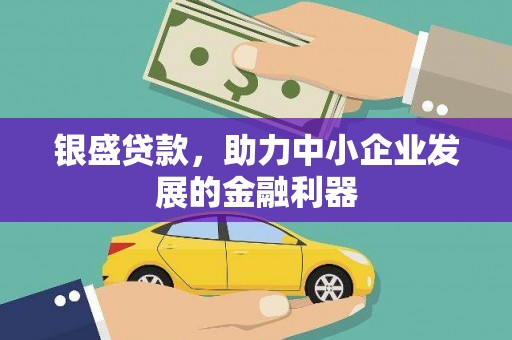 永康银盛贷款，助力中小企业发展的金融利器