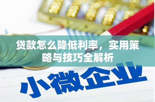 永康贷款怎么降低利率，实用策略与技巧全解析