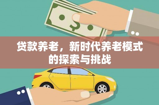 永康贷款养老，新时代养老模式的探索与挑战