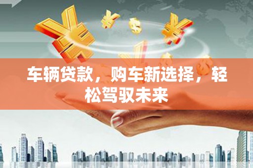 永康车辆贷款，购车新选择，轻松驾驭未来