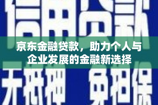 永康京东金融贷款，助力个人与企业发展的金融新选择
