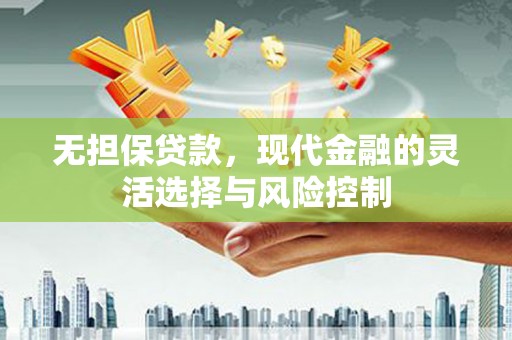 永康无担保贷款，现代金融的灵活选择与风险控制