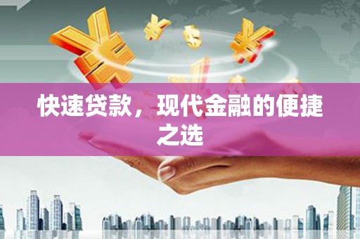 永康快速贷款，现代金融的便捷之选