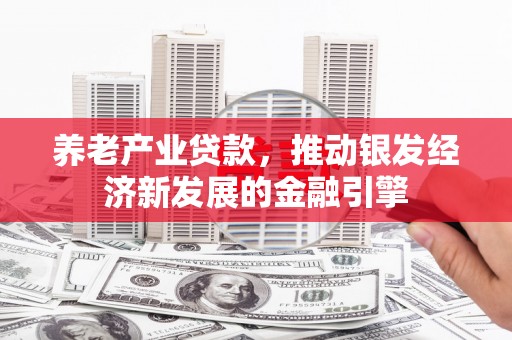 永康养老产业贷款，推动银发经济新发展的金融引擎