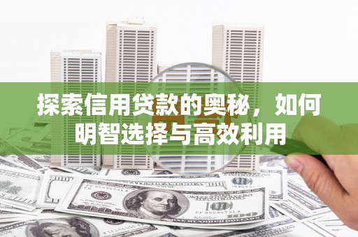 永康探索信用贷款的奥秘，如何明智选择与高效利用