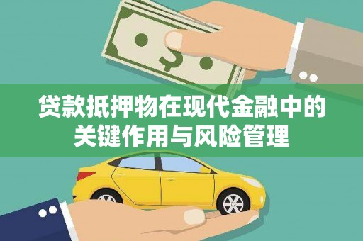 永康贷款抵押物在现代金融中的关键作用与风险管理