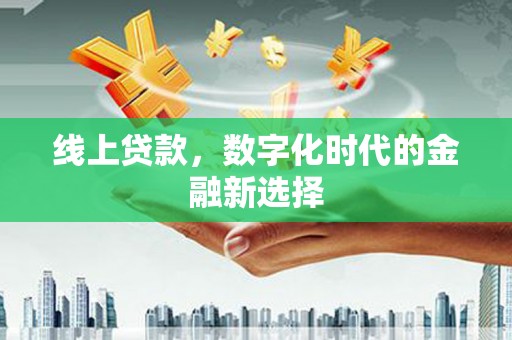 永康线上贷款，数字化时代的金融新选择