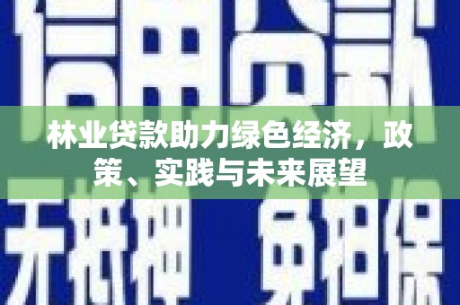 永康林业贷款助力绿色经济，政策、实践与未来展望